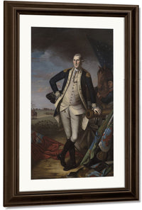 George Washington At The Battle Of Princeton 1 By Charles Willson Peale Fine Art Print