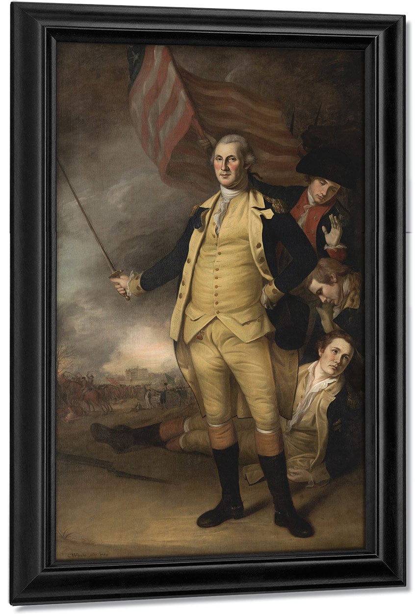 George Washington At The Battle Of Princeton By Charles Willson Peale Fine Art Print