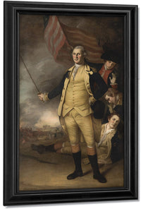 George Washington At The Battle Of Princeton By Charles Willson Peale Fine Art Print