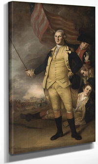George Washington At The Battle Of Princeton By Charles Willson Peale Fine Art Print