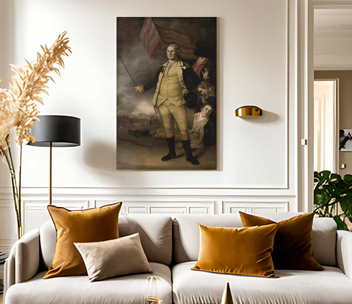 George Washington At The Battle Of Princeton By Charles Willson Peale Fine Art Print