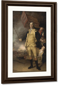 George Washington At The Battle Of Princeton By Charles Willson Peale Fine Art Print