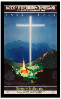 Germany Invites You  Vintage Poster Fine Art Print