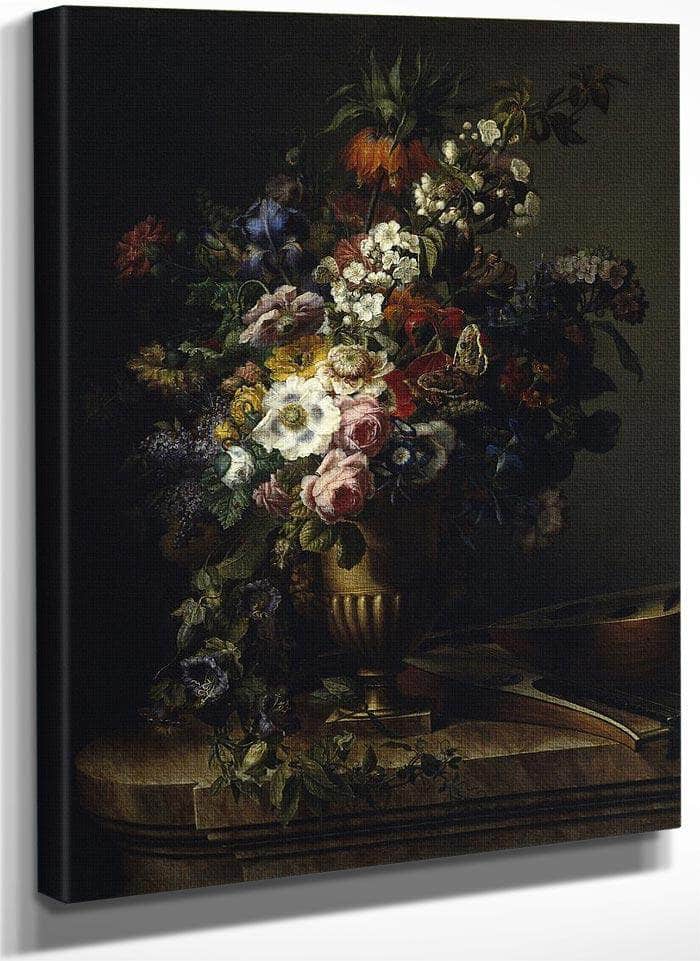Gerro Amb Flors By Francesc Lacoma Fontanet Fine Art Print
