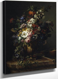 Gerro Amb Flors By Francesc Lacoma Fontanet Fine Art Print