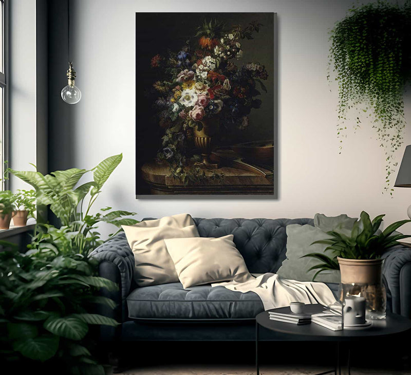 Gerro Amb Flors By Francesc Lacoma Fontanet Fine Art Print