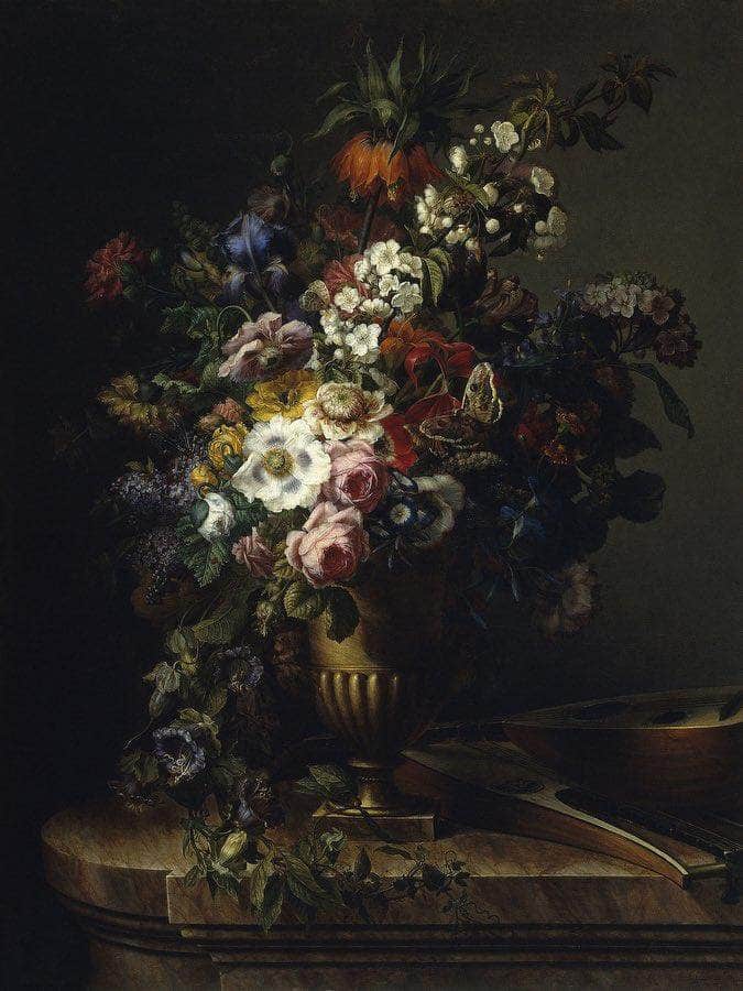 Gerro Amb Flors By Francesc Lacoma Fontanet Fine Art Print