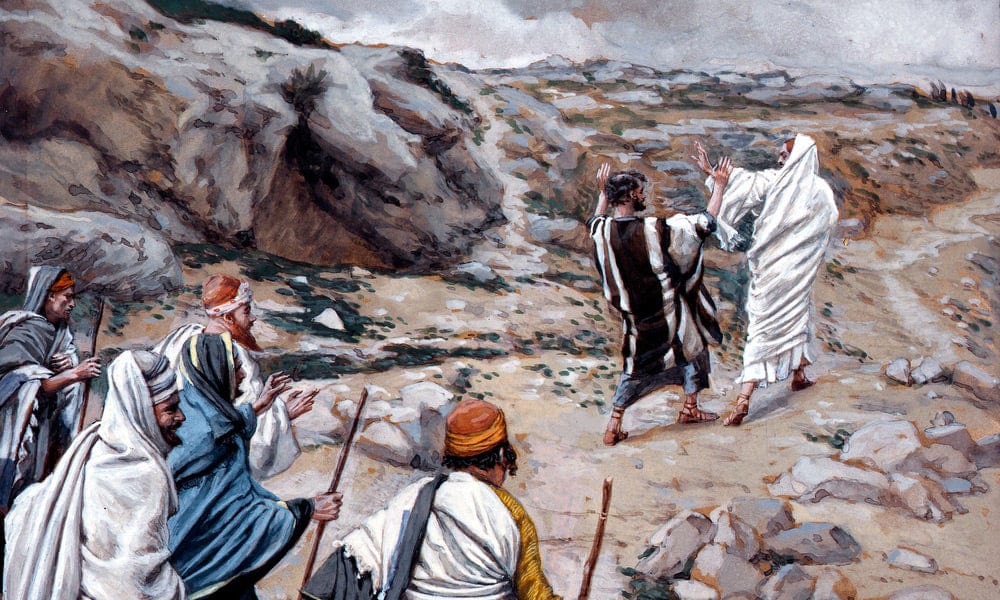 Get Thee Behind Me Satan By James Tissot Fine Art Print