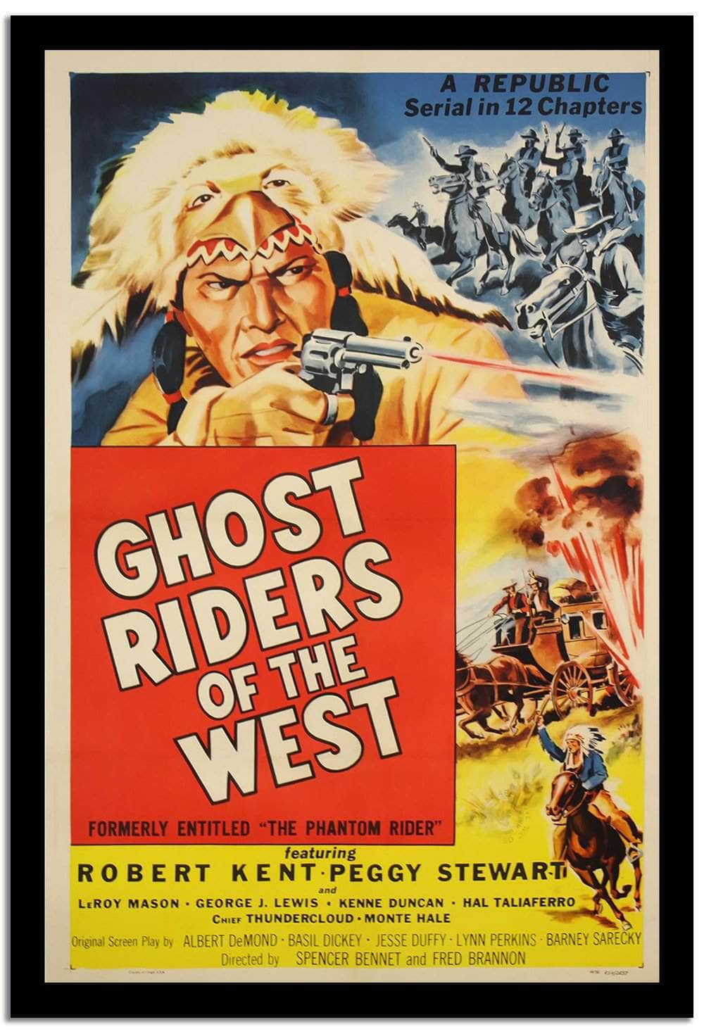 Ghost Riders Of The West  Vintage Poster Fine Art Print