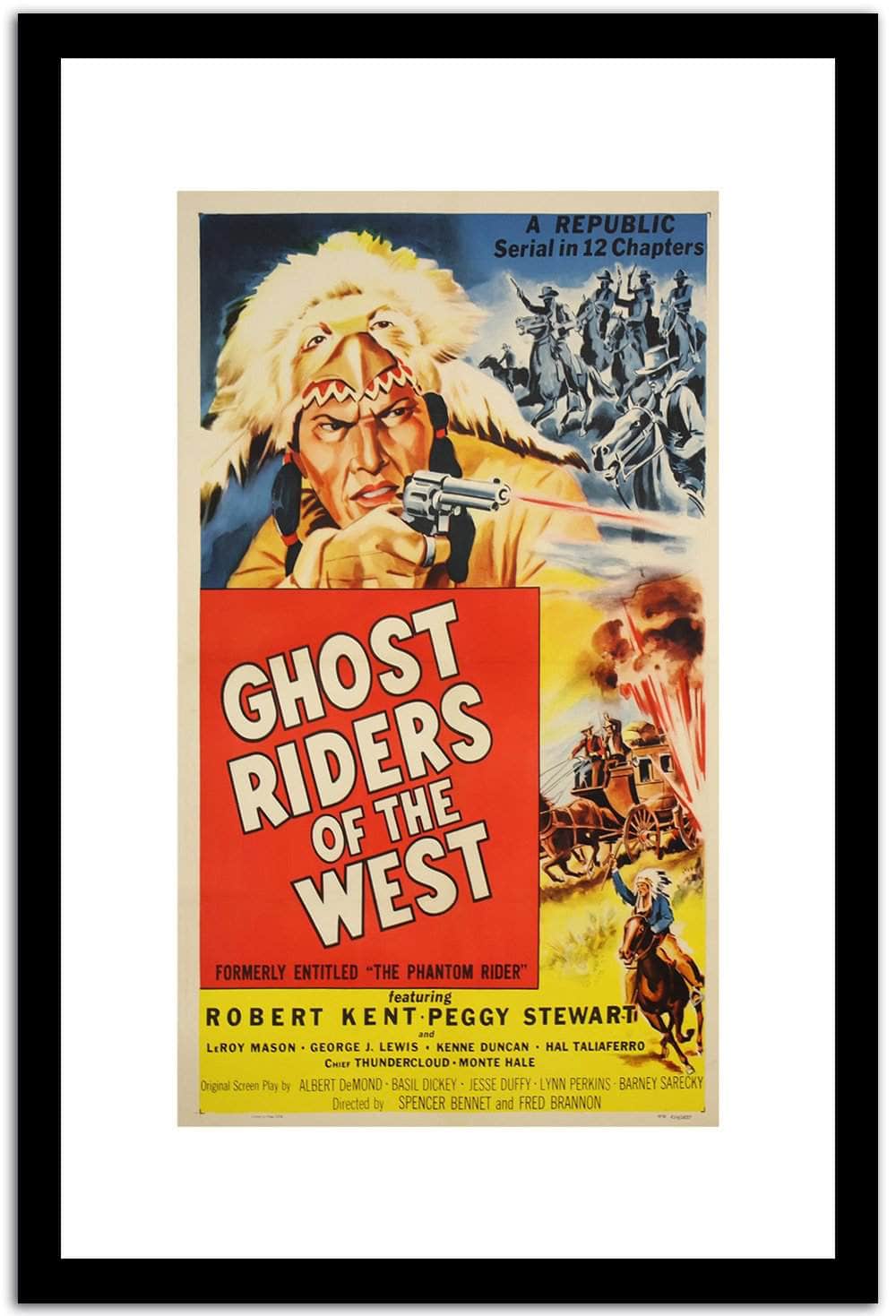Ghost Riders Of The West  Vintage Poster Fine Art Print