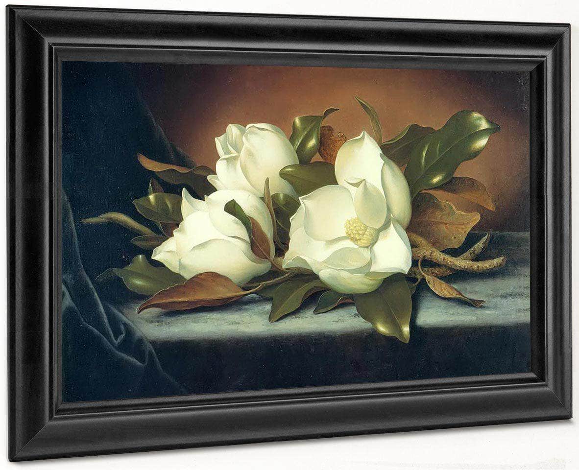 Giant Magnolias By Martin Johnson Heade Fine Art Print