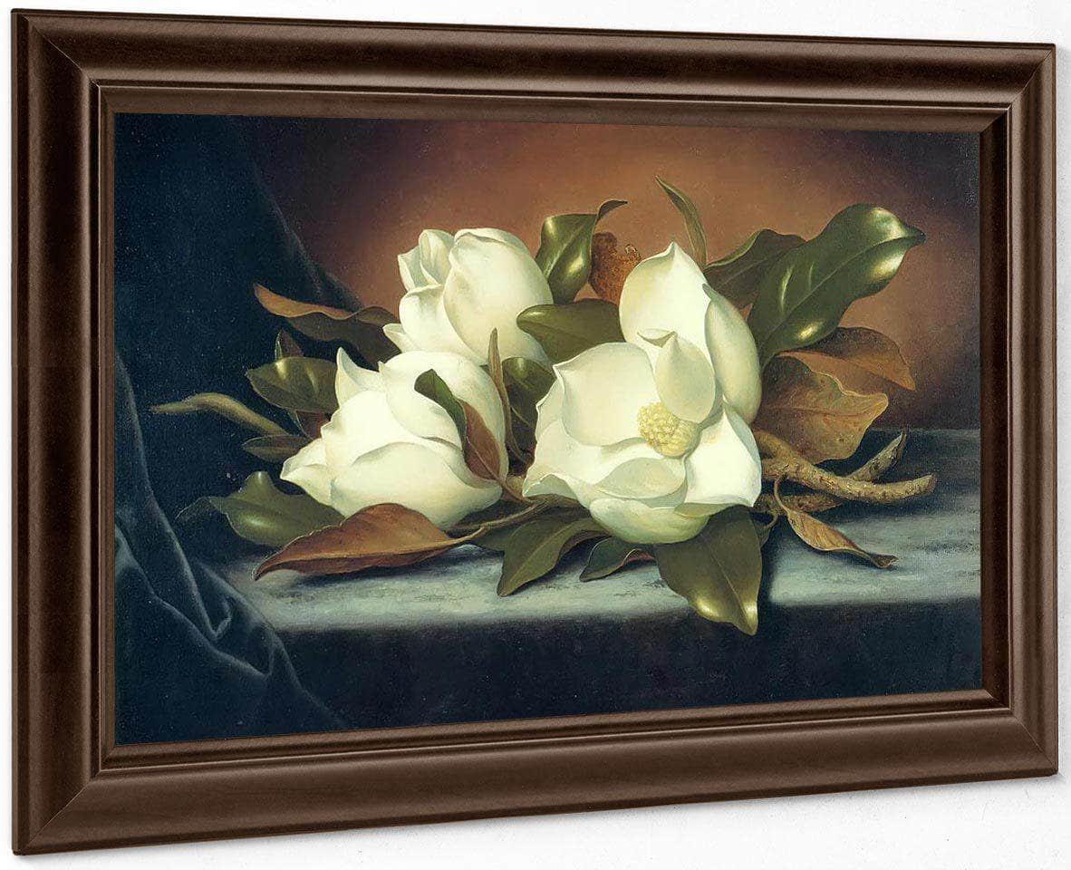 Giant Magnolias By Martin Johnson Heade Fine Art Print