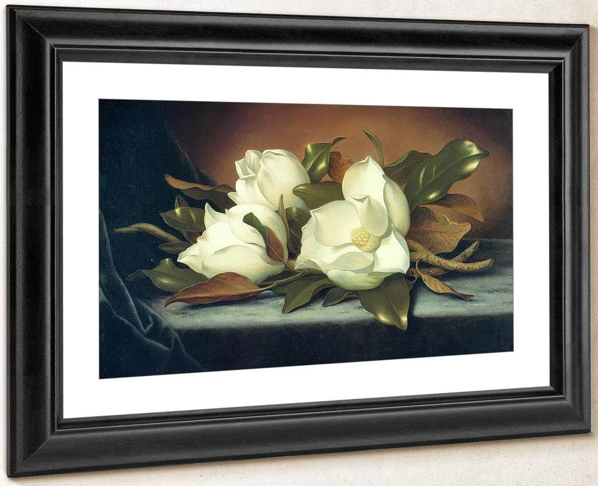 Giant Magnolias By Martin Johnson Heade Fine Art Print