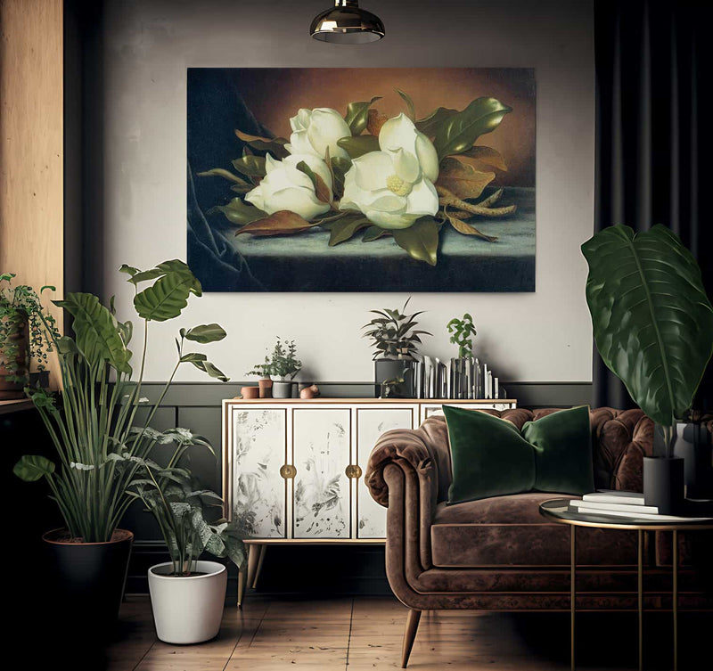 Giant Magnolias By Martin Johnson Heade Fine Art Print