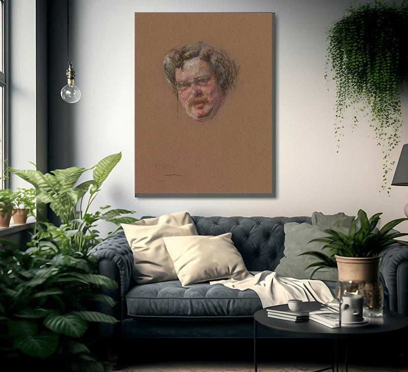 Gilbert K. Chesterton By Alice Pike Barney Fine Art Print