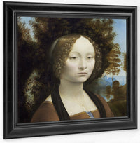 Ginevra De' Benci [Obverse] By Leonardo Da Vinci Fine Art Print