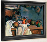 Ginger Pot With Pomegranate And Pears By Cezanne Paul Fine Art Print