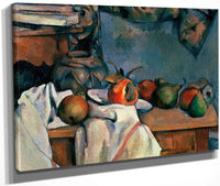 Ginger Pot With Pomegranate And Pears By Cezanne Paul Fine Art Print