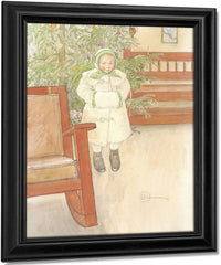 Girl And Rocking Chair By Carl Larsson Fine Art Print