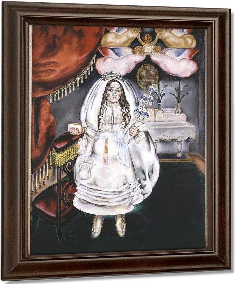 Girl At Her First Communion 1914 By Maria Blanchard Fine Art Print