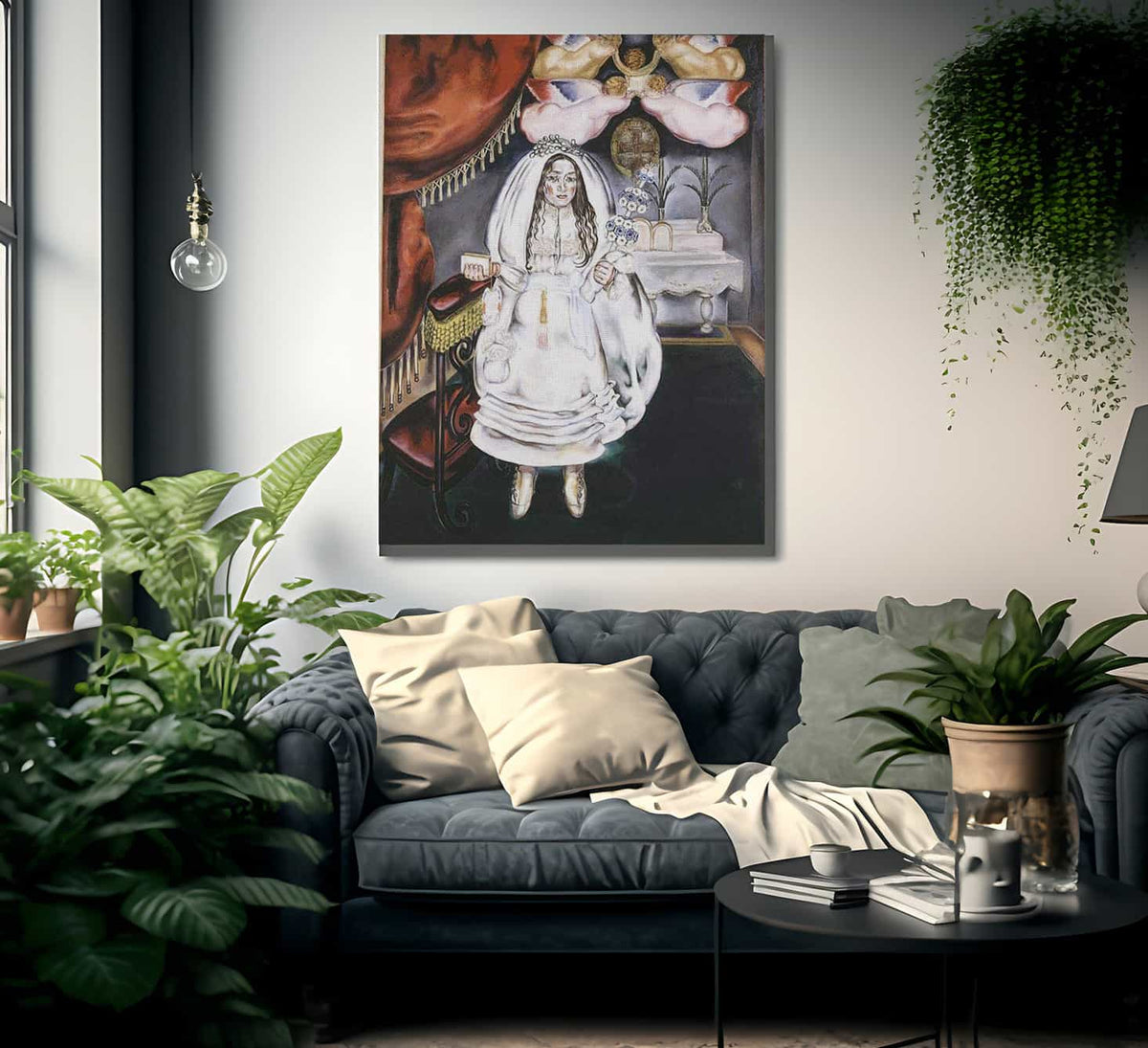 Girl At Her First Communion 1914 By Maria Blanchard Fine Art Print