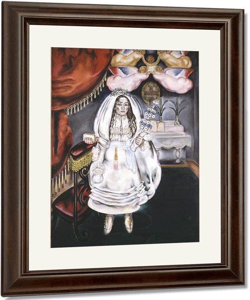 Girl At Her First Communion 1914 By Maria Blanchard Fine Art Print
