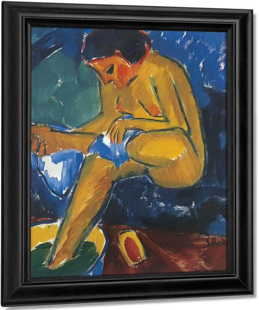 Girl At Her Toilet M9 Karl Schmidt Rottluff Fine Art Print
