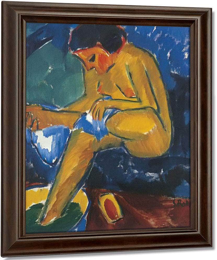 Girl At Her Toilet M9 Karl Schmidt Rottluff Fine Art Print