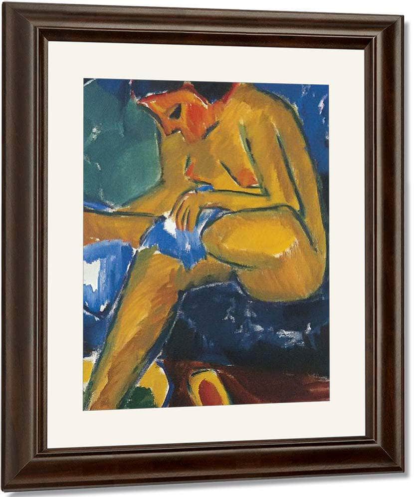 Girl At Her Toilet M9 Karl Schmidt Rottluff Fine Art Print