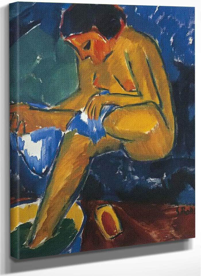 Girl At Her Toilet M9 Karl Schmidt Rottluff Fine Art Print