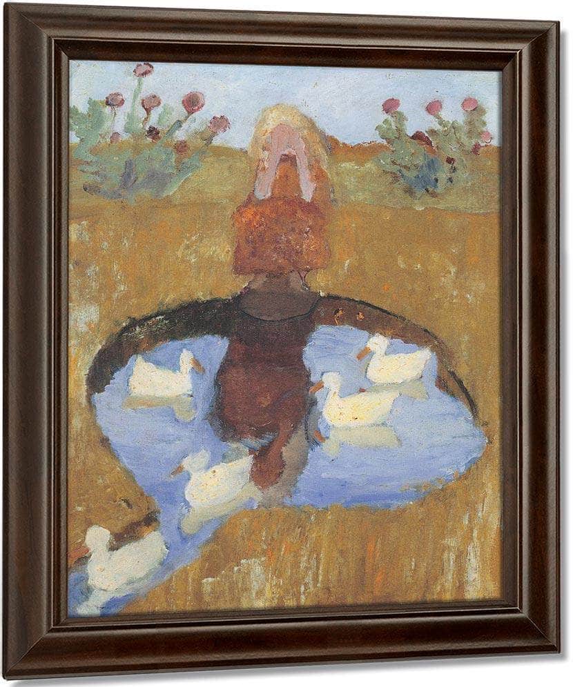 Girl At The Duck Pond By Paula Modersohn Becker Fine Art Print