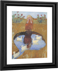 Girl At The Duck Pond By Paula Modersohn Becker Fine Art Print