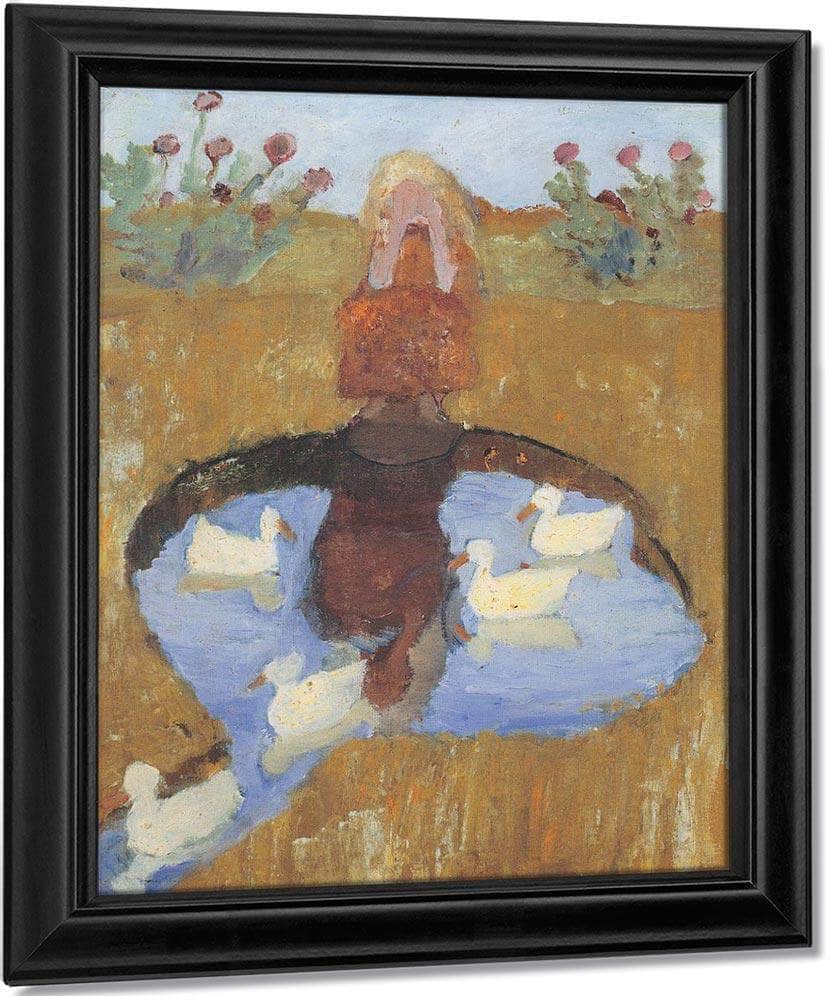 Girl At The Duck Pond By Paula Modersohn Becker Fine Art Print