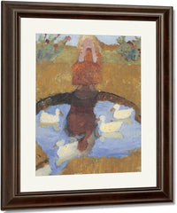 Girl At The Duck Pond By Paula Modersohn Becker Fine Art Print
