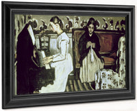 Girl At The Piano (Overture To Tannhauser) By Paul Cezanne Fine Art Print