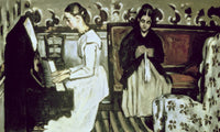 Girl At The Piano (Overture To Tannhauser) By Paul Cezanne Fine Art Print