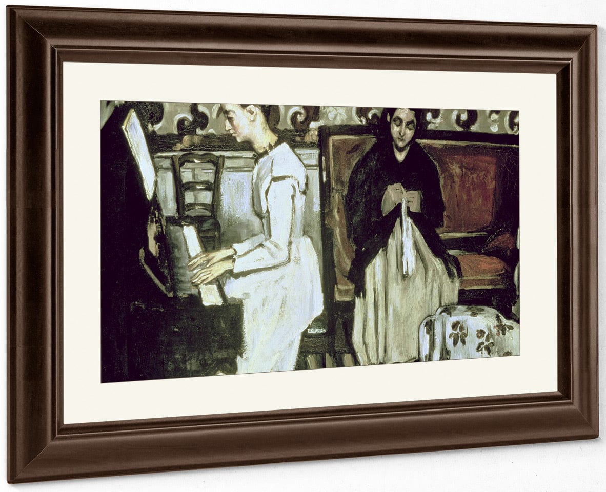 Girl At The Piano (Overture To Tannhauser) By Paul Cezanne Fine Art Print