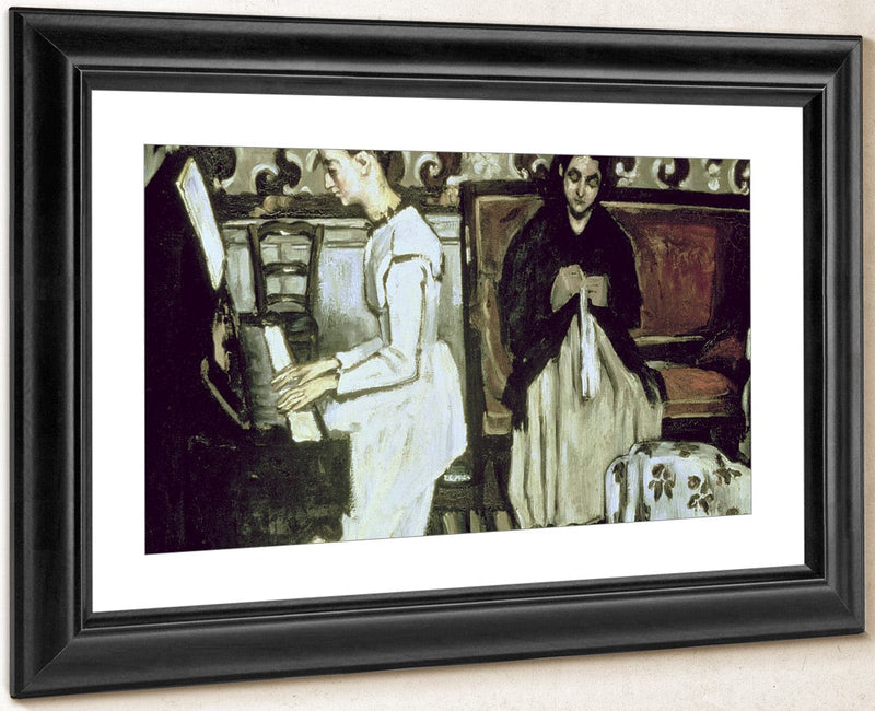 Girl At The Piano (Overture To Tannhauser) By Paul Cezanne Fine Art Print