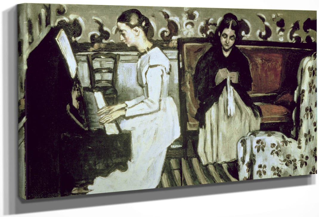 Girl At The Piano (Overture To Tannhauser) By Paul Cezanne Fine Art Print