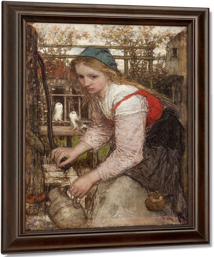 Girl At The Pump 1872 By Matthijs Maris Fine Art Print