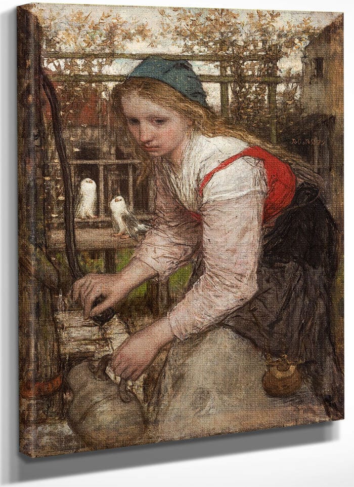 Girl At The Pump 1872 By Matthijs Maris Fine Art Print