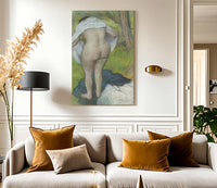 Girl Drying Herself By Edgar Degas Fine Art Print
