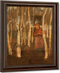 Girl In A Birch Forest By Paula Modersohn Becker Fine Art Print