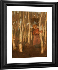 Girl In A Birch Forest By Paula Modersohn Becker Fine Art Print