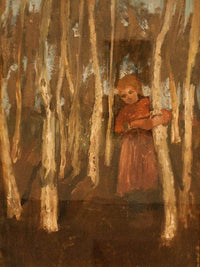 Girl In A Birch Forest By Paula Modersohn Becker Fine Art Print