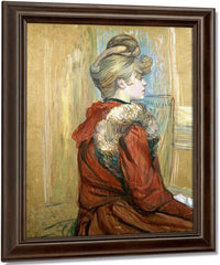 Girl In A Fur, Miss Jeanne Fontaine By Henri Marie Raymond De Toulouse Lautrec Monfa Fine Art Print