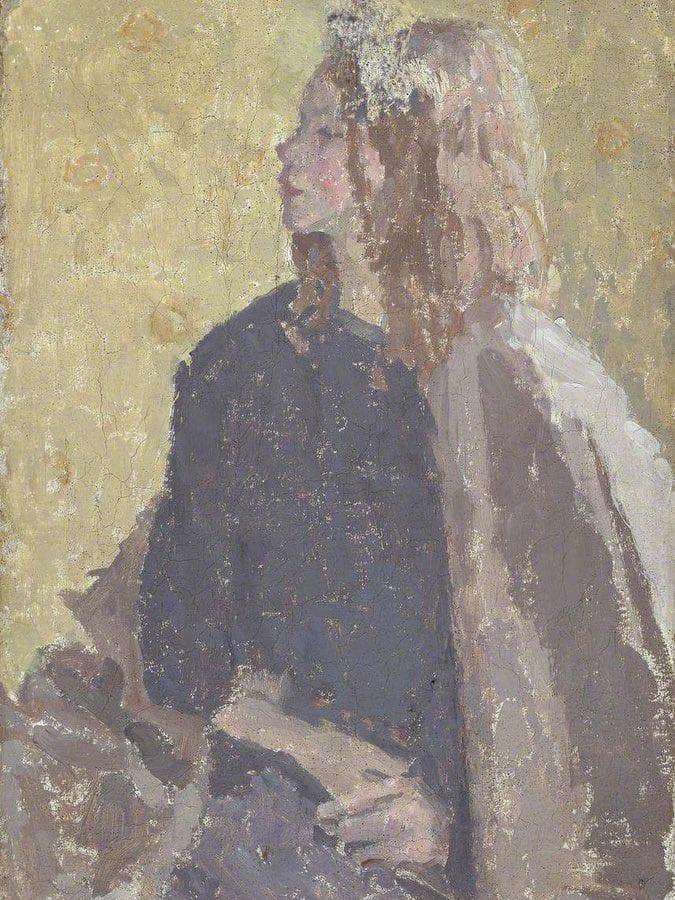 Girl In Profile 1918 By Gwendolen Mary John Fine Art Print