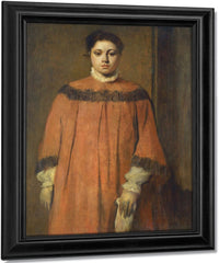 Girl In Red By Edgar Degas Fine Art Print