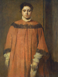 Girl In Red By Edgar Degas Fine Art Print