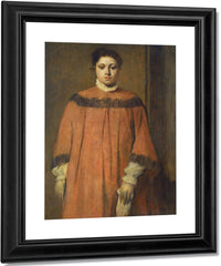 Girl In Red By Edgar Degas Fine Art Print